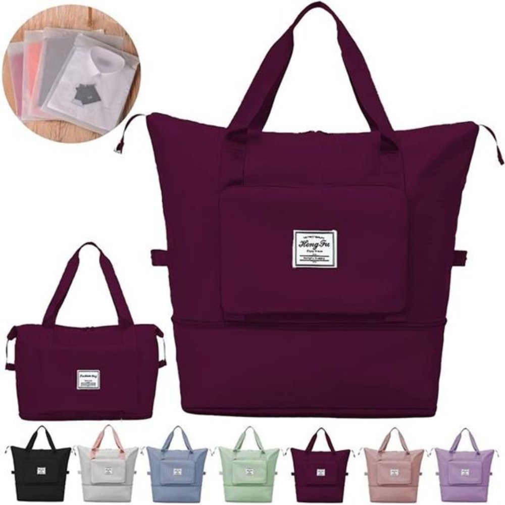 Large Capacity Folding Travel Bag Portable Lightweight Waterproof